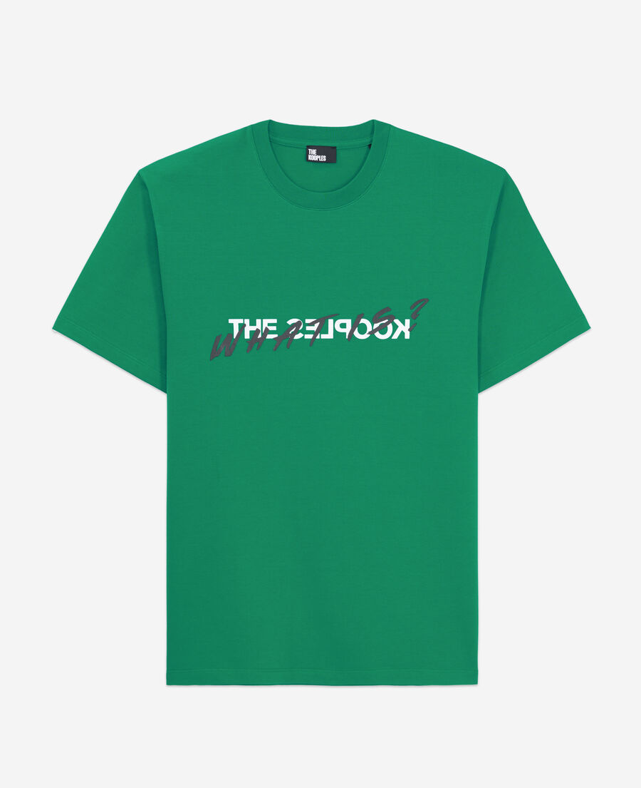 grünes t-shirt herren „what is“