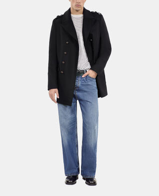 The Kooples HOMME BLACK caban style officier noir