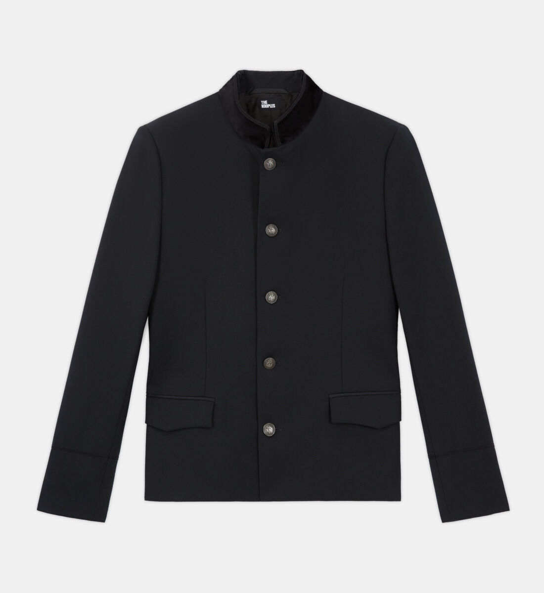 Black wool suit jacket