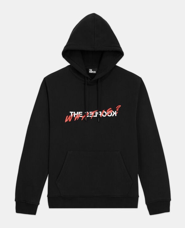 The Kooples HOMME BLACK sweatshirt à capuche what is noir