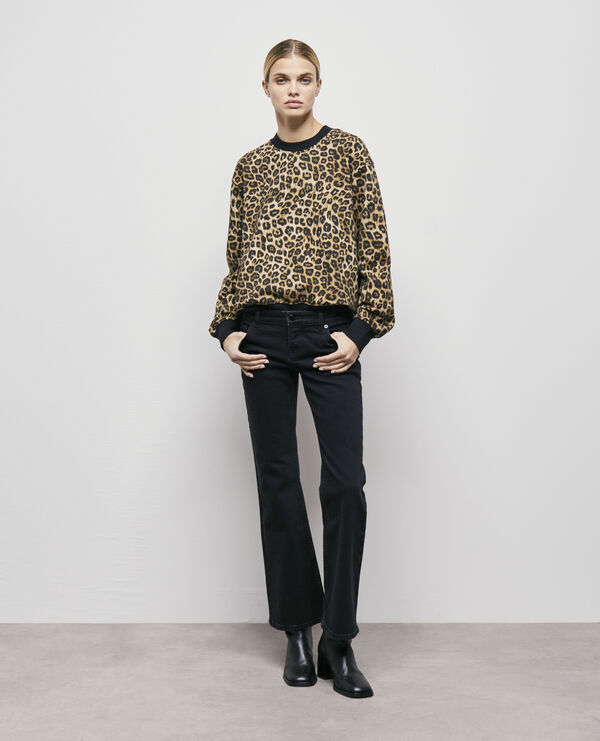 Leopard print sweatshirt