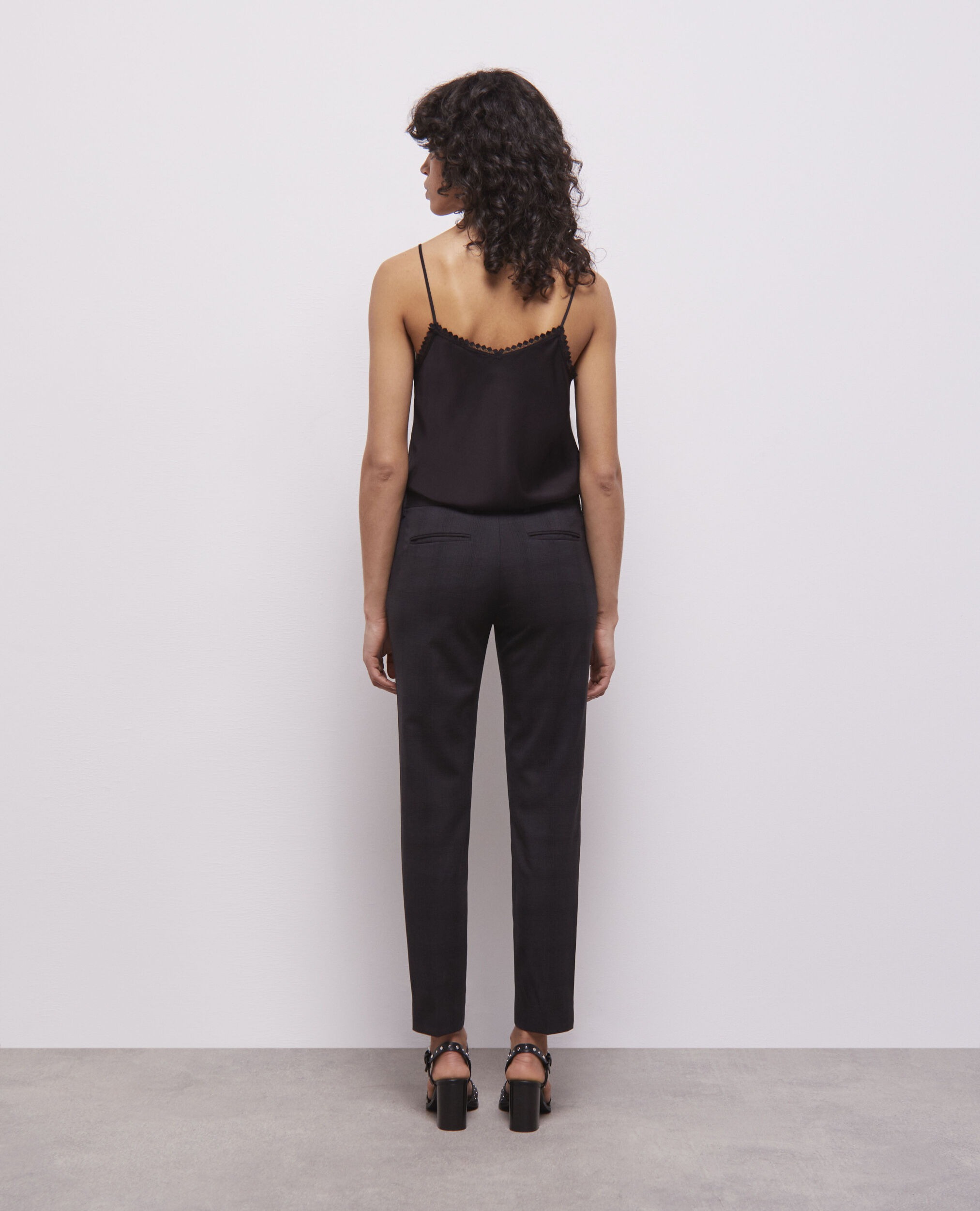 Black suit pants, BLACK, hi-res image number null