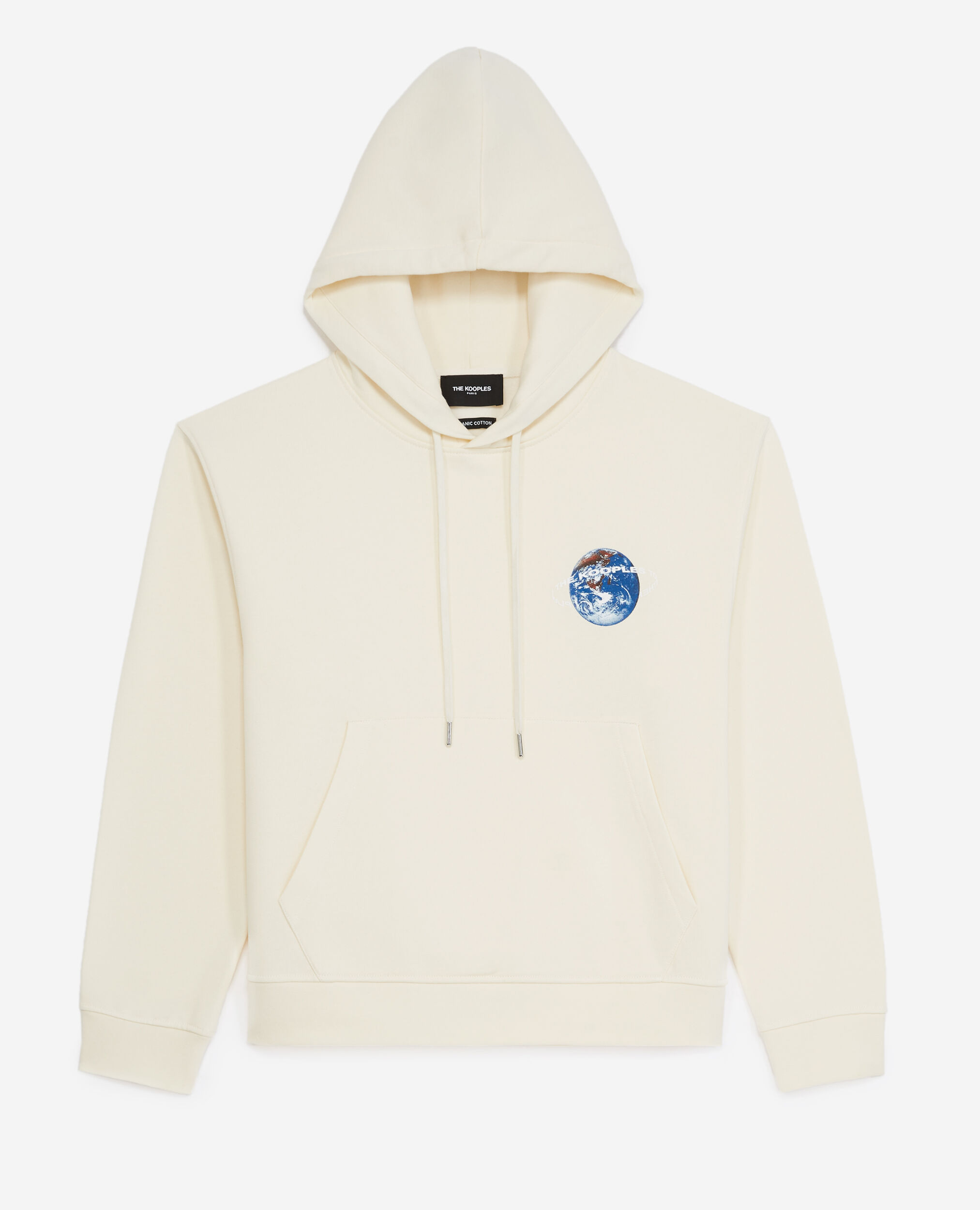 White hoodie, ECRU, hi-res image number null