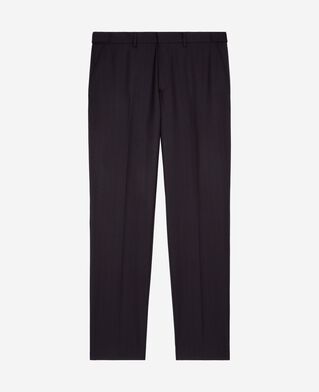 The Kooples HOMME NAVY-RED pantalon de costume à rayures marine