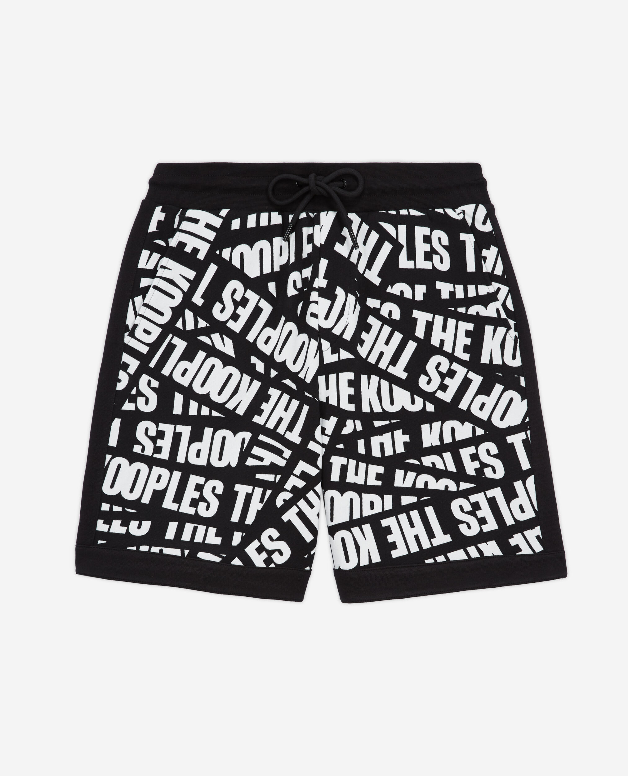 Pantalones cortos Tape logotipo, BLACK / WHITE, hi-res image number null