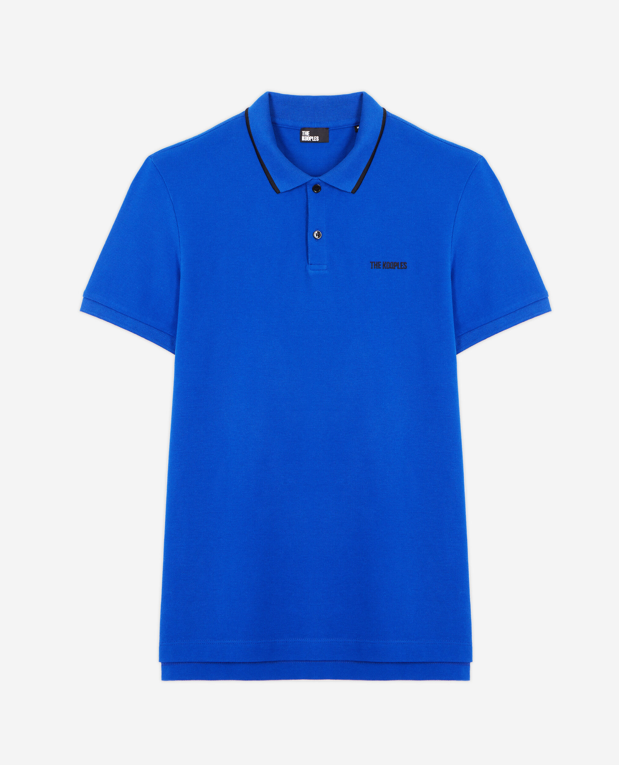 Blue polo shirt