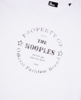 The Kooples MEN WHITE t-shirt with white screen printing