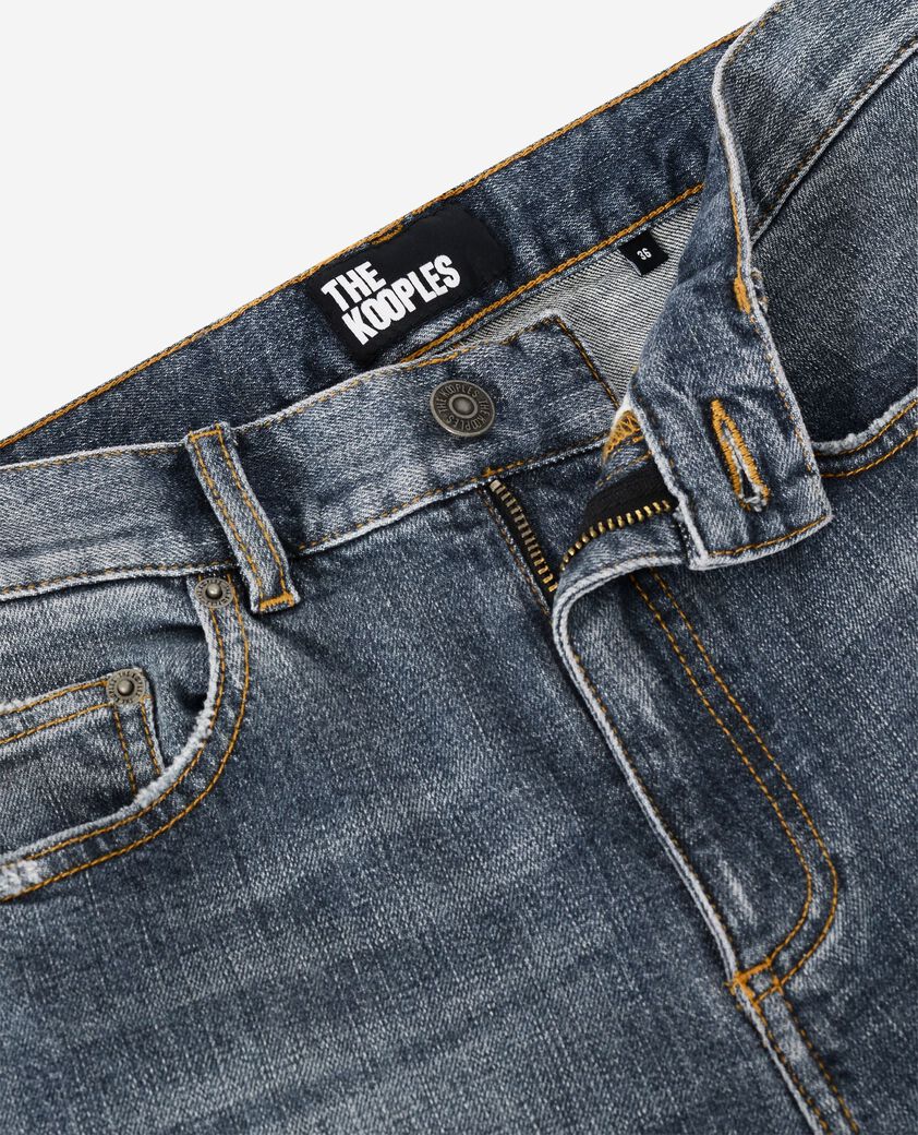 The Kooples DAMEN BABY BLUE hellblaue slim-fit-jeans