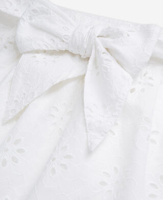 The Kooples DAMEN WHITE kurzer, weißer rock mit englischer stickerei