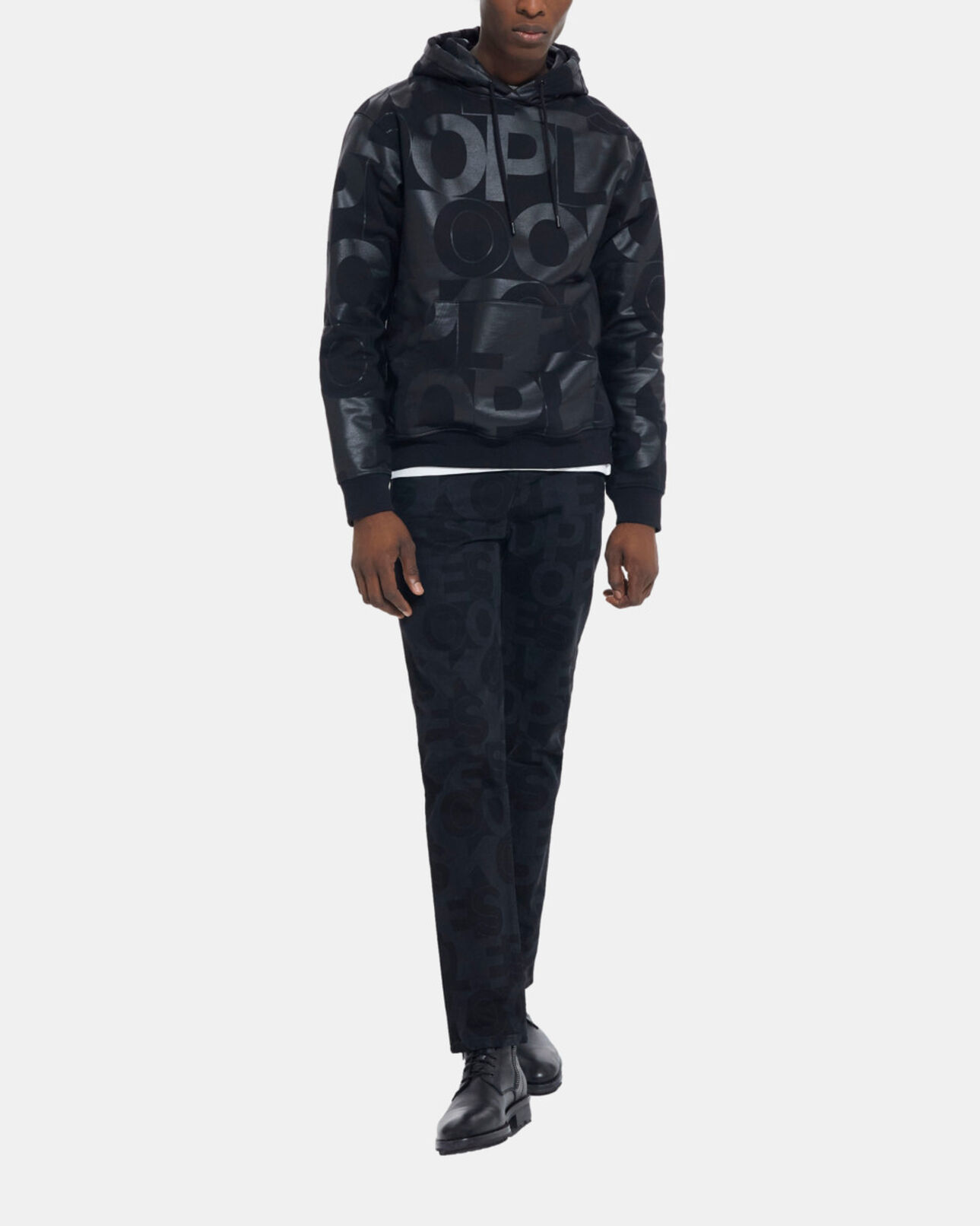 The Kooples MEN BLACK the kooples logo sweatshirt