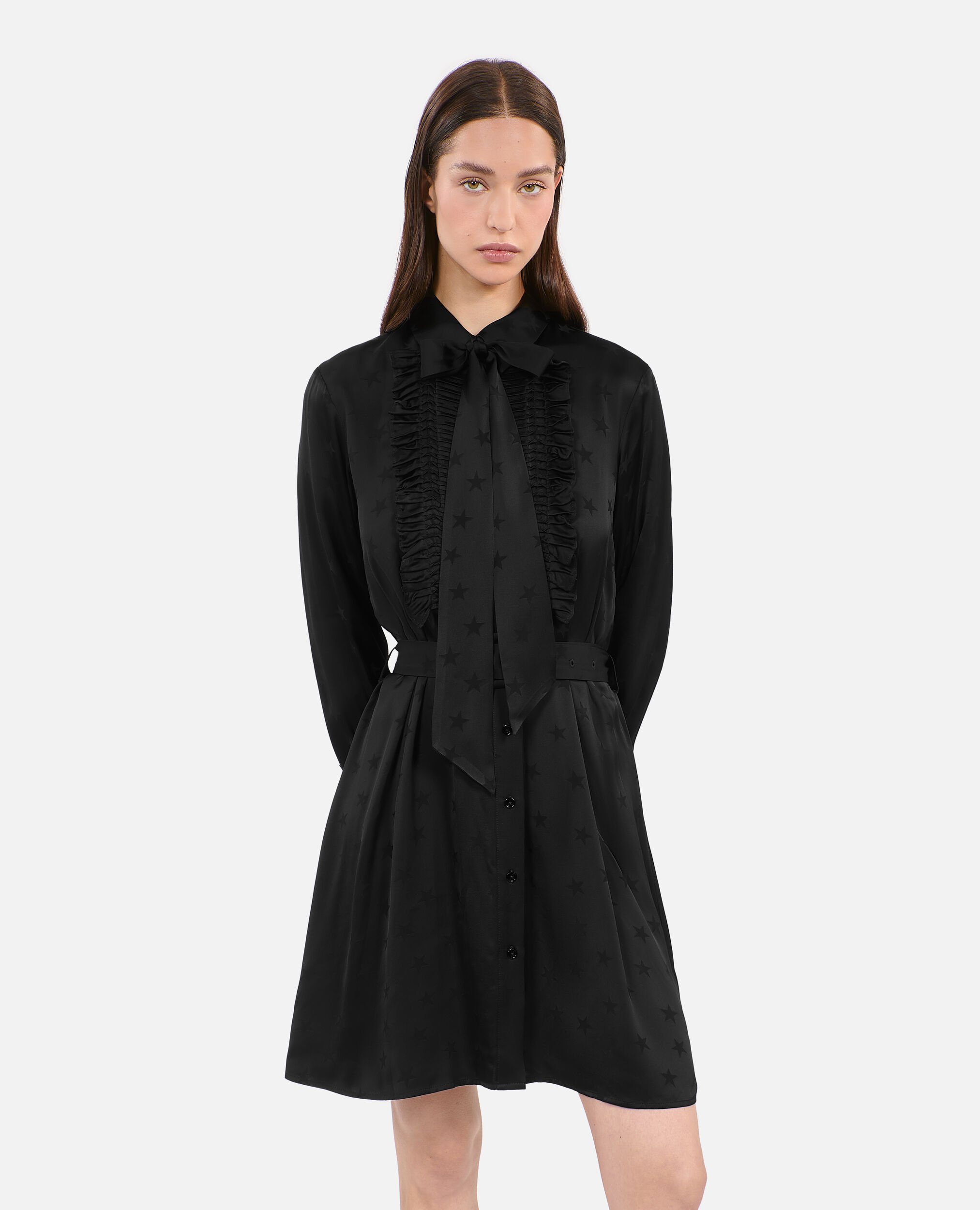 Black jacquard dress outlet