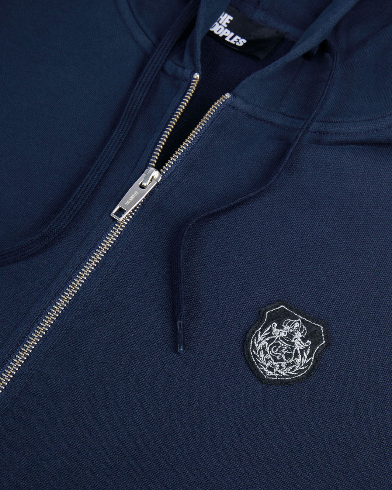 The Kooples MEN DARK BLUE blue blazon hoodie