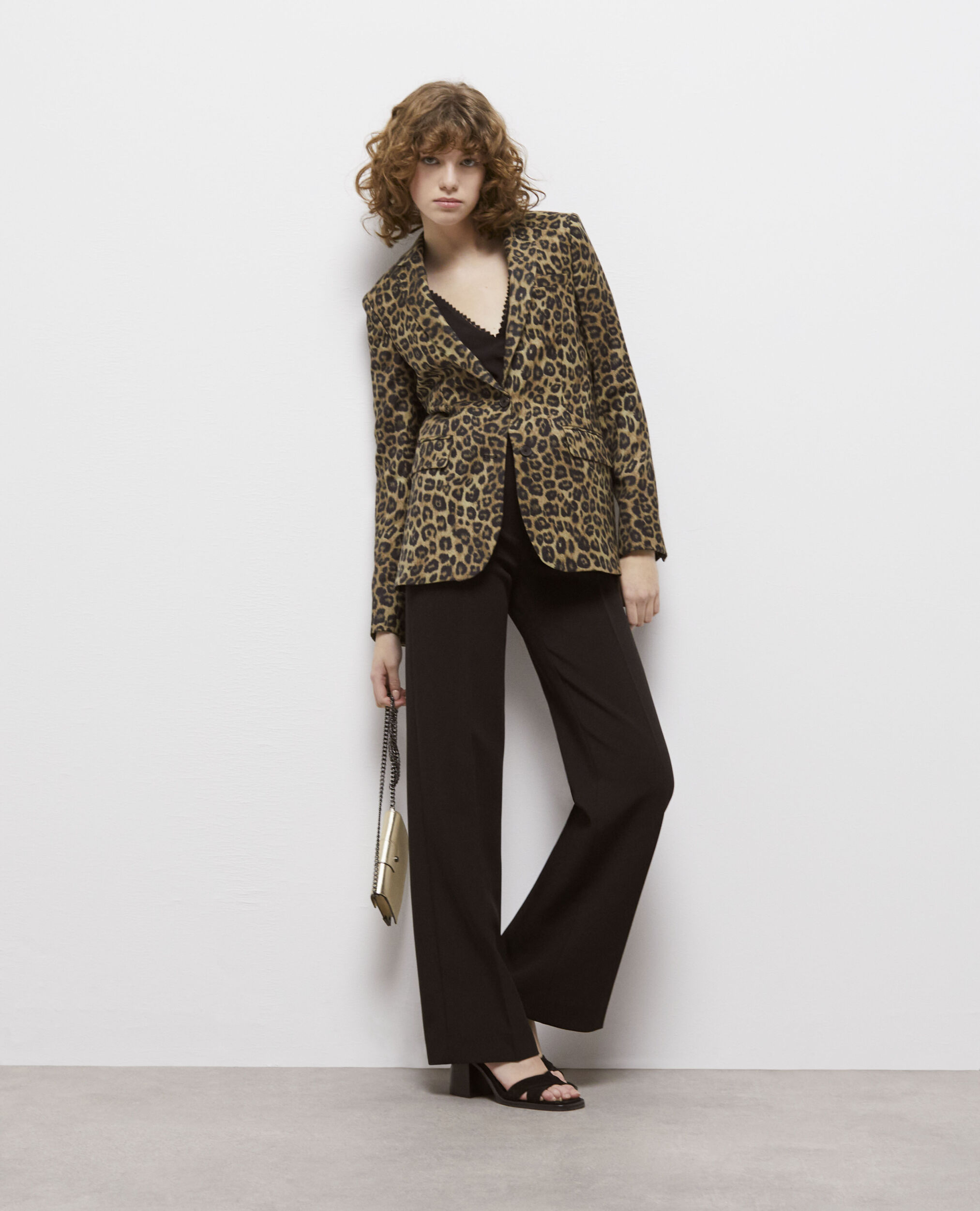 Zara leopard cheap print blazer