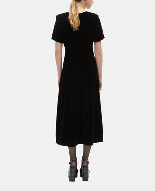 The Kooples F BLACK long black velvet dress