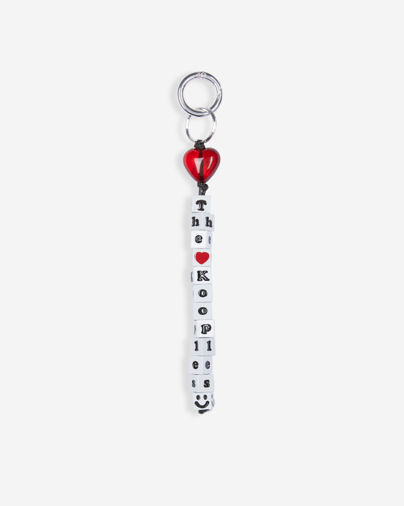The Kooples FEMME WHITE bijou de sac à perles blanc et rouge