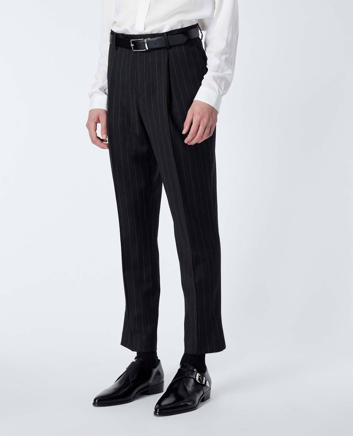 Pantalon costume noir hotsell homme