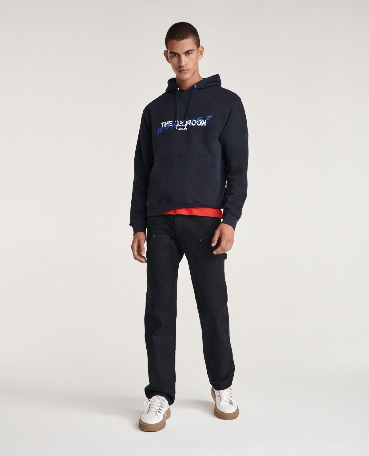 Off white cheap navy hoodie