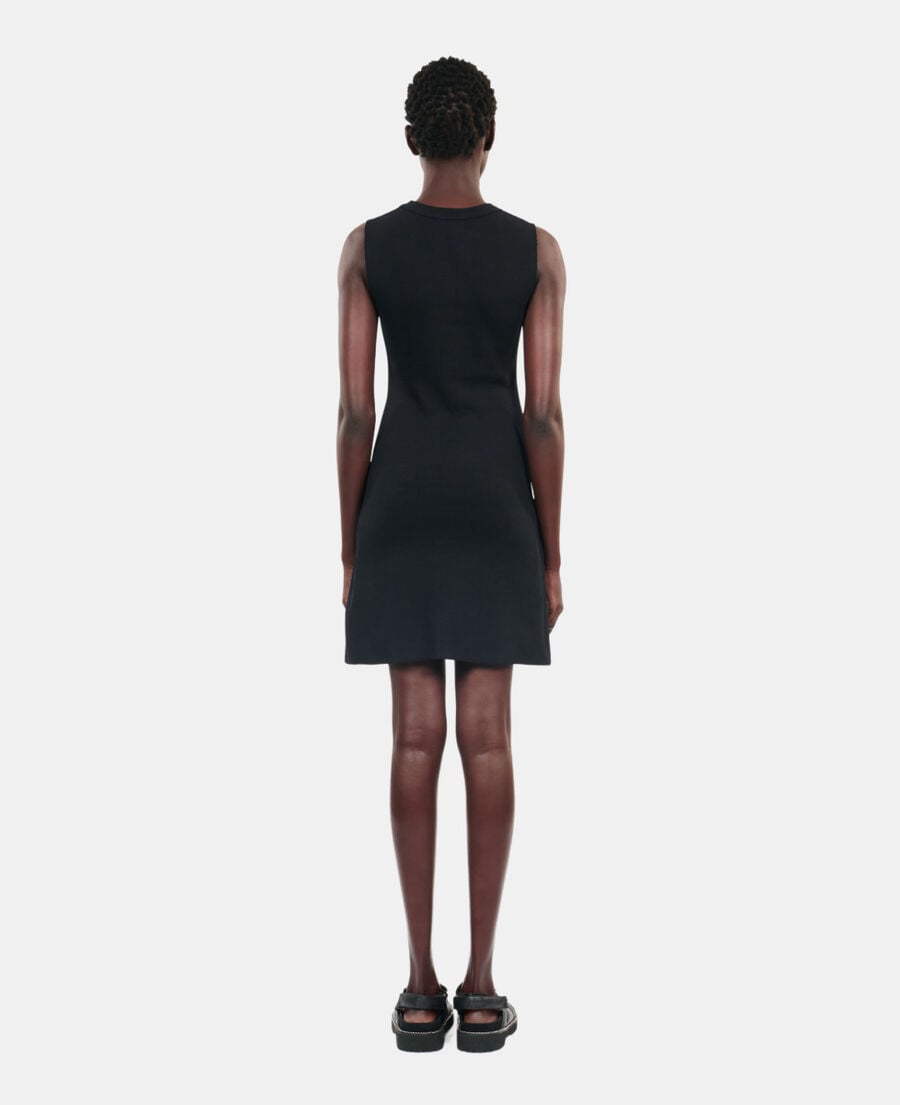 The Kooples WOMEN BLACK black short blazon dress