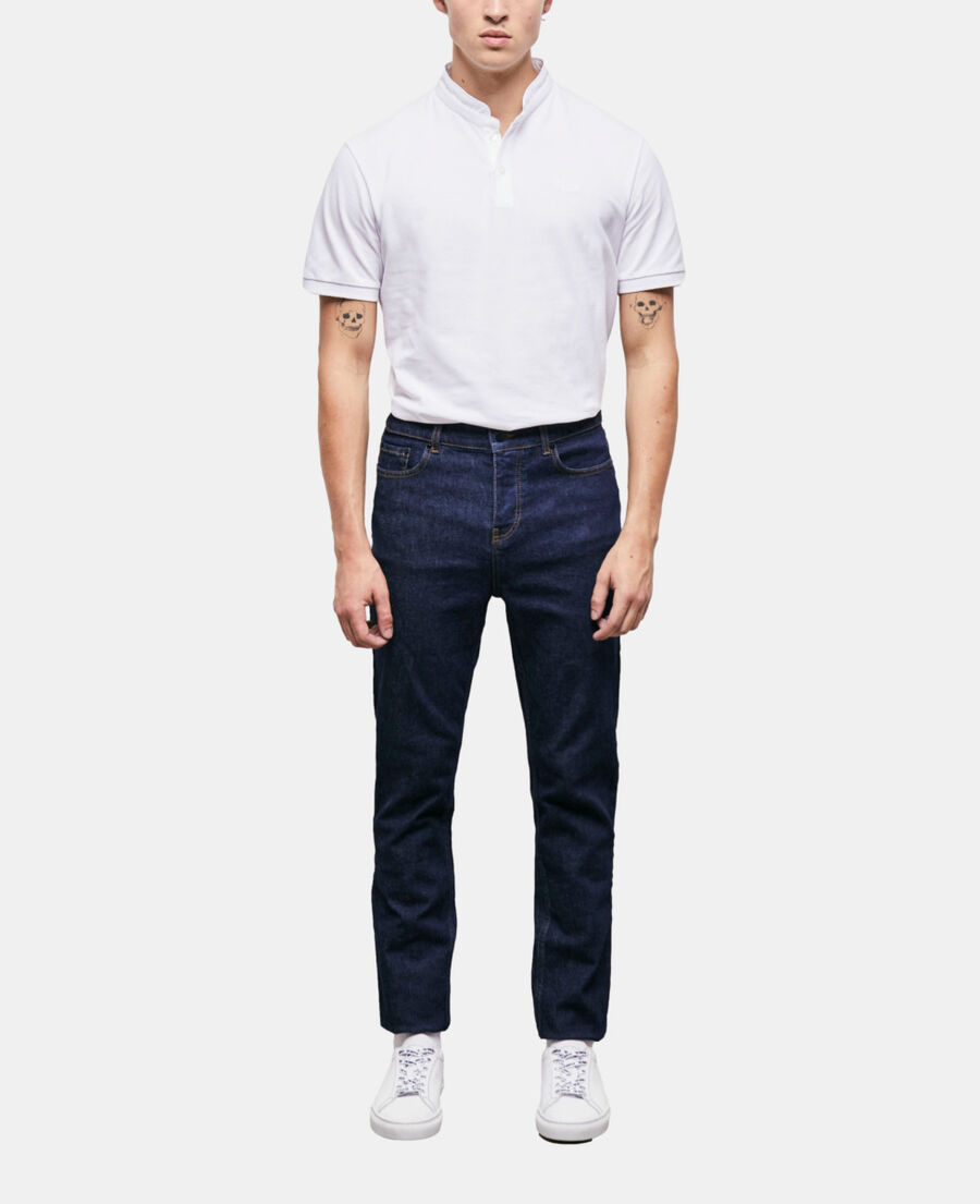 blue slim-fit jeans