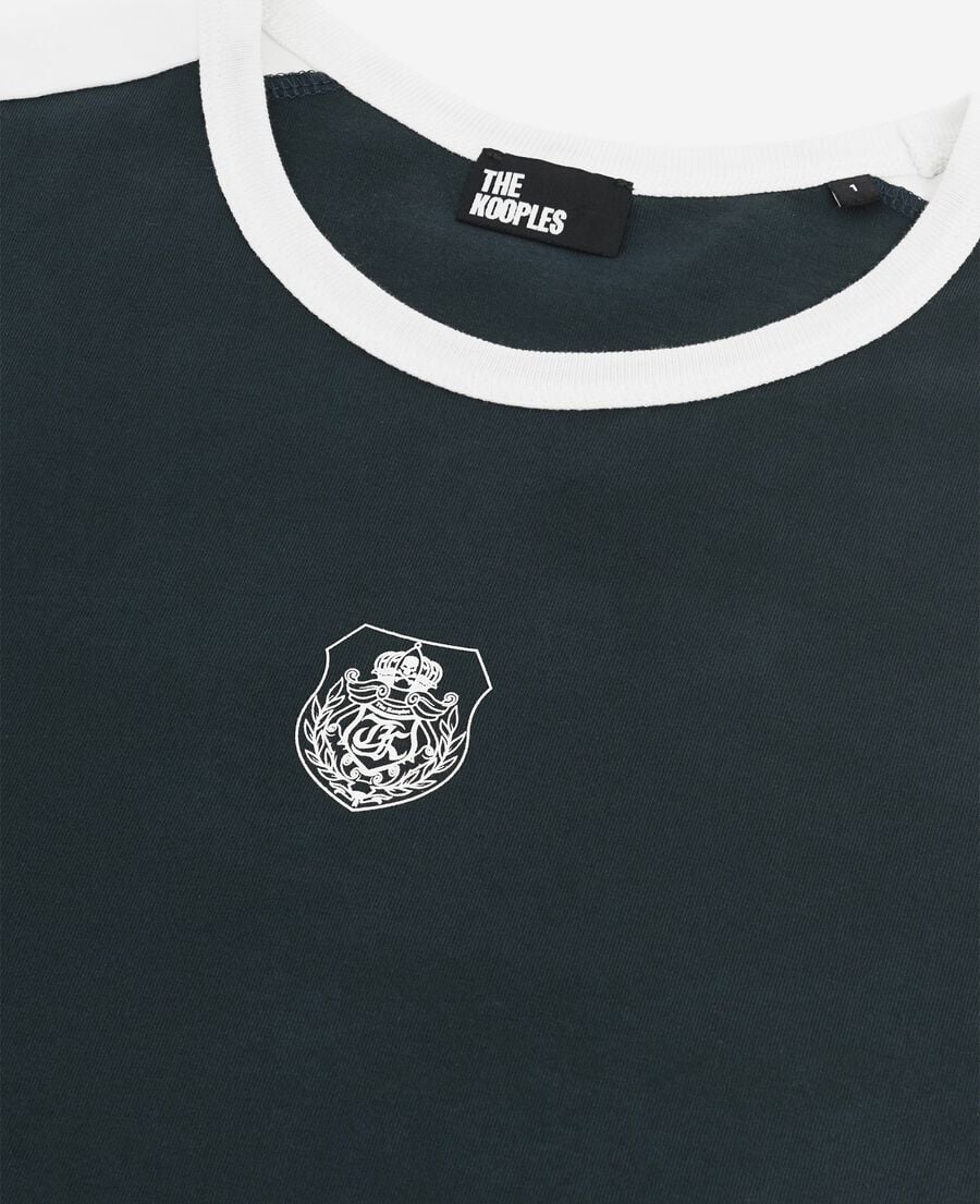 The Kooples F FOREST t-shirt with dark green coat of arms