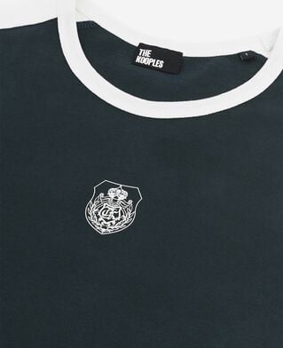 The Kooples F FOREST t-shirt with dark green coat of arms