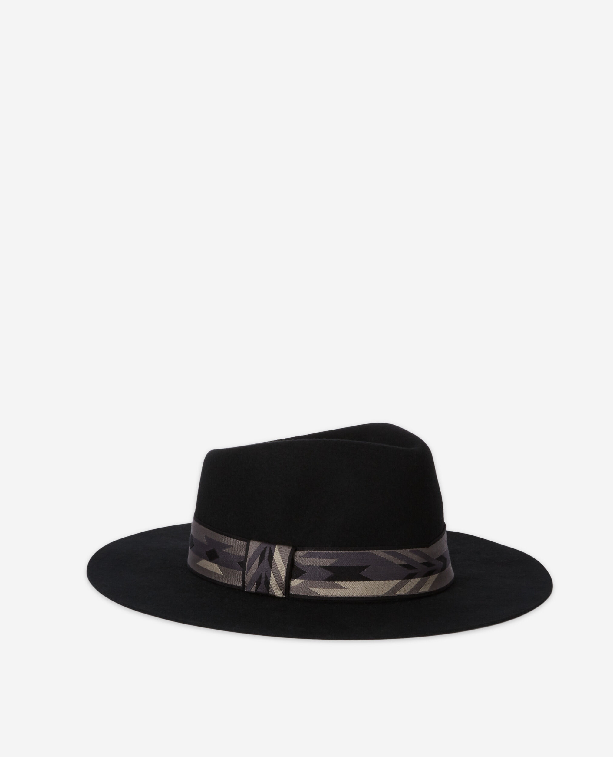 Accessoires Chapeaux Chapeaux en laine Hallhuber Chapeau en laine noir style d\u00e9contract\u00e9 