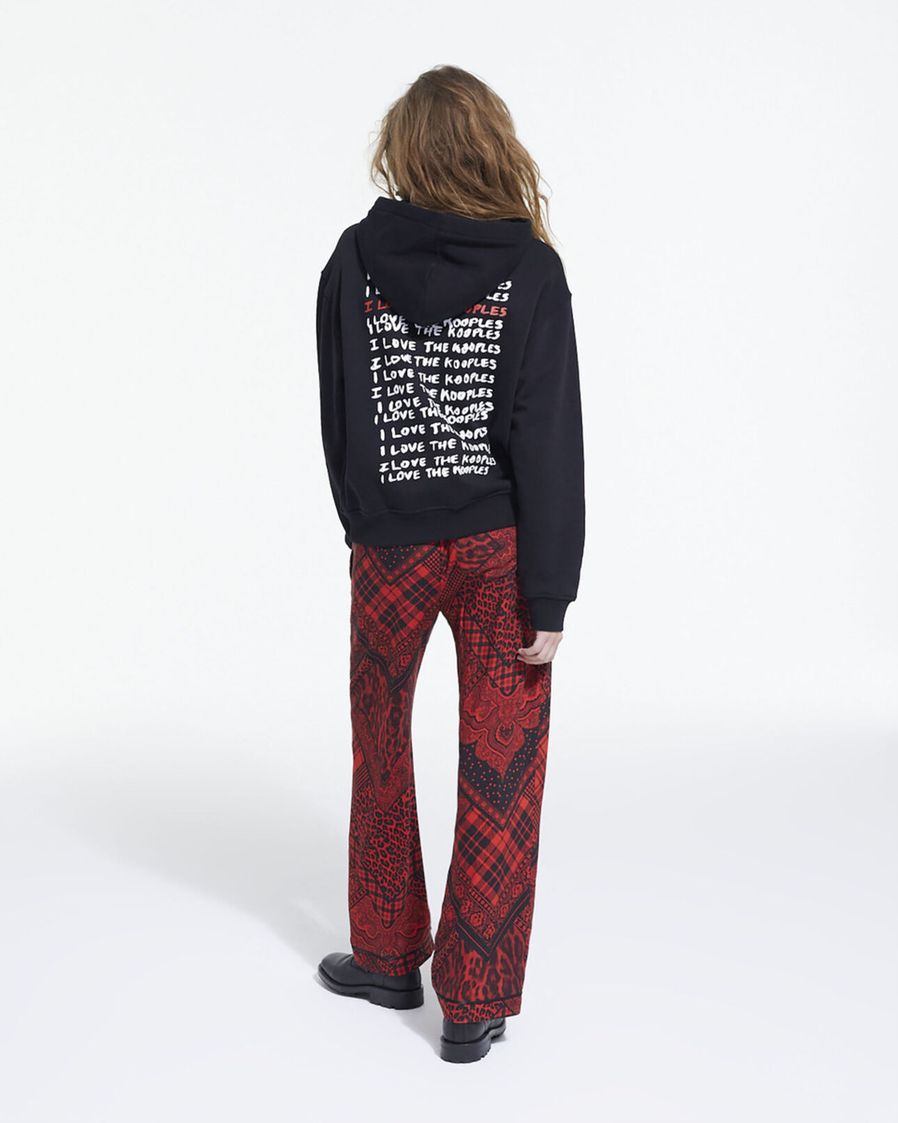 The Kooples WOMEN BLACK i love kooples black sweatshirt