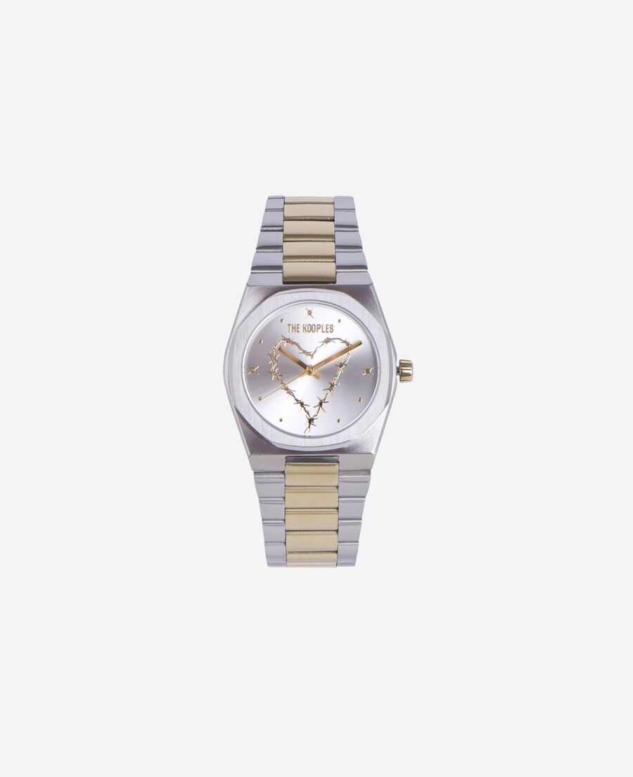 The Kooples MIXTE SILVER / GOLD montre avec coeur dorée et argentée