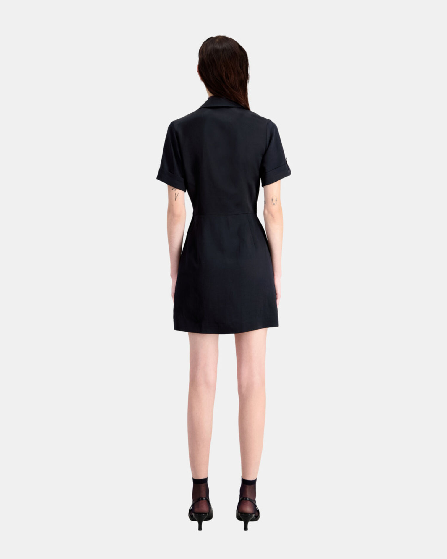 Robe courte noire, BLACK, hi-res image number null