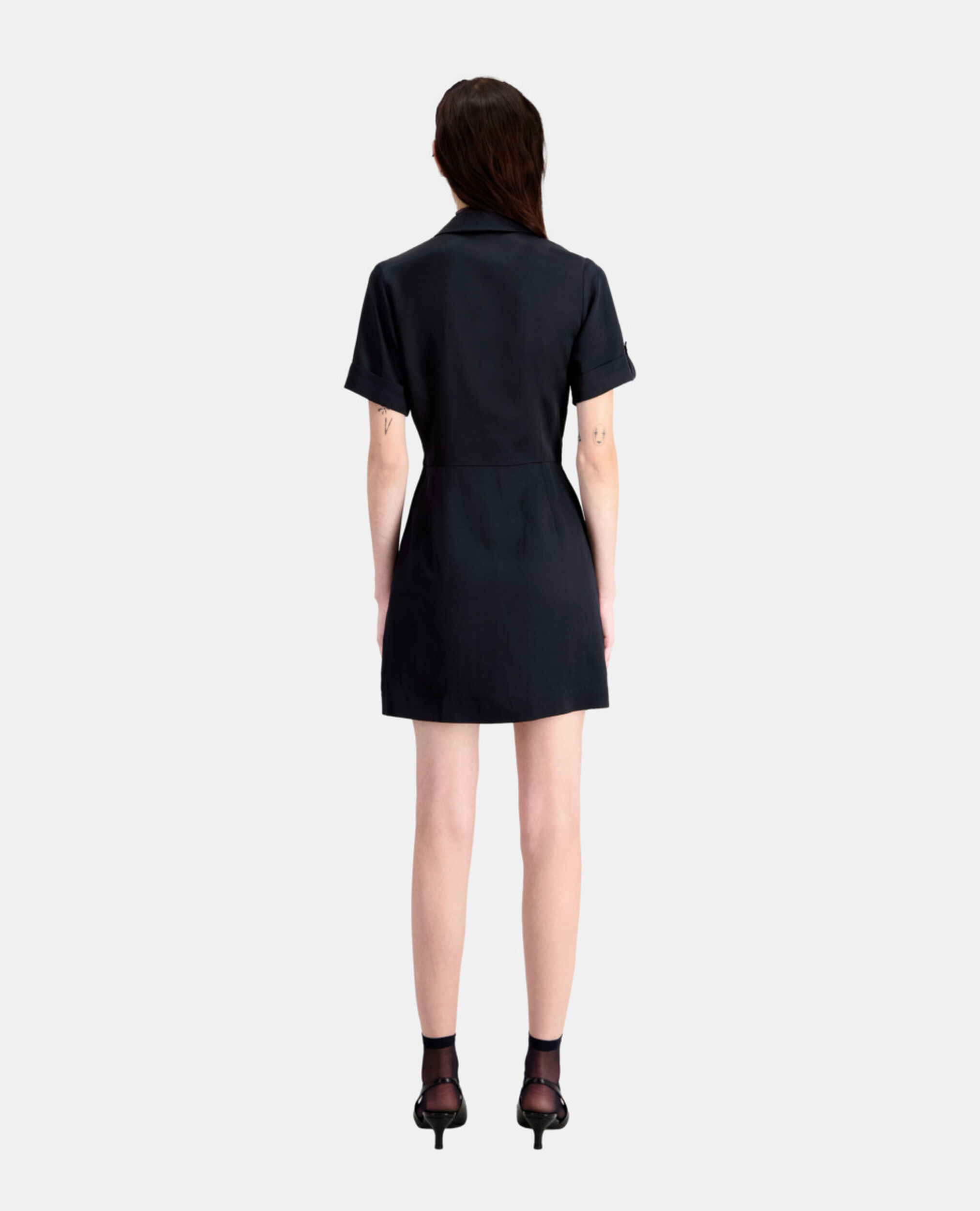 Robe courte noire, BLACK, hi-res image number null