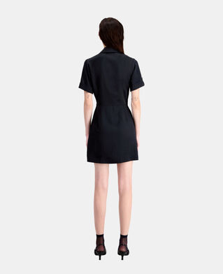 The Kooples FEMME BLACK robe courte noire