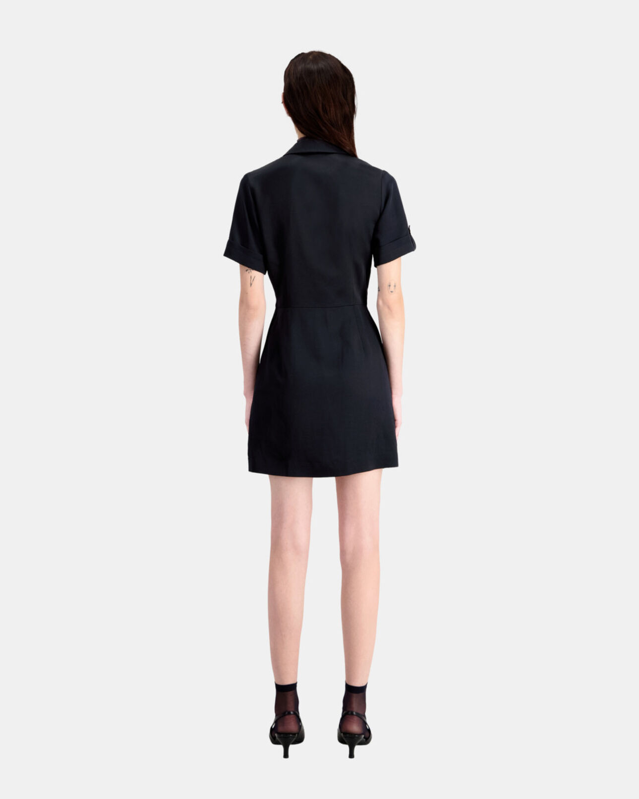 The Kooples FEMME BLACK robe courte noire