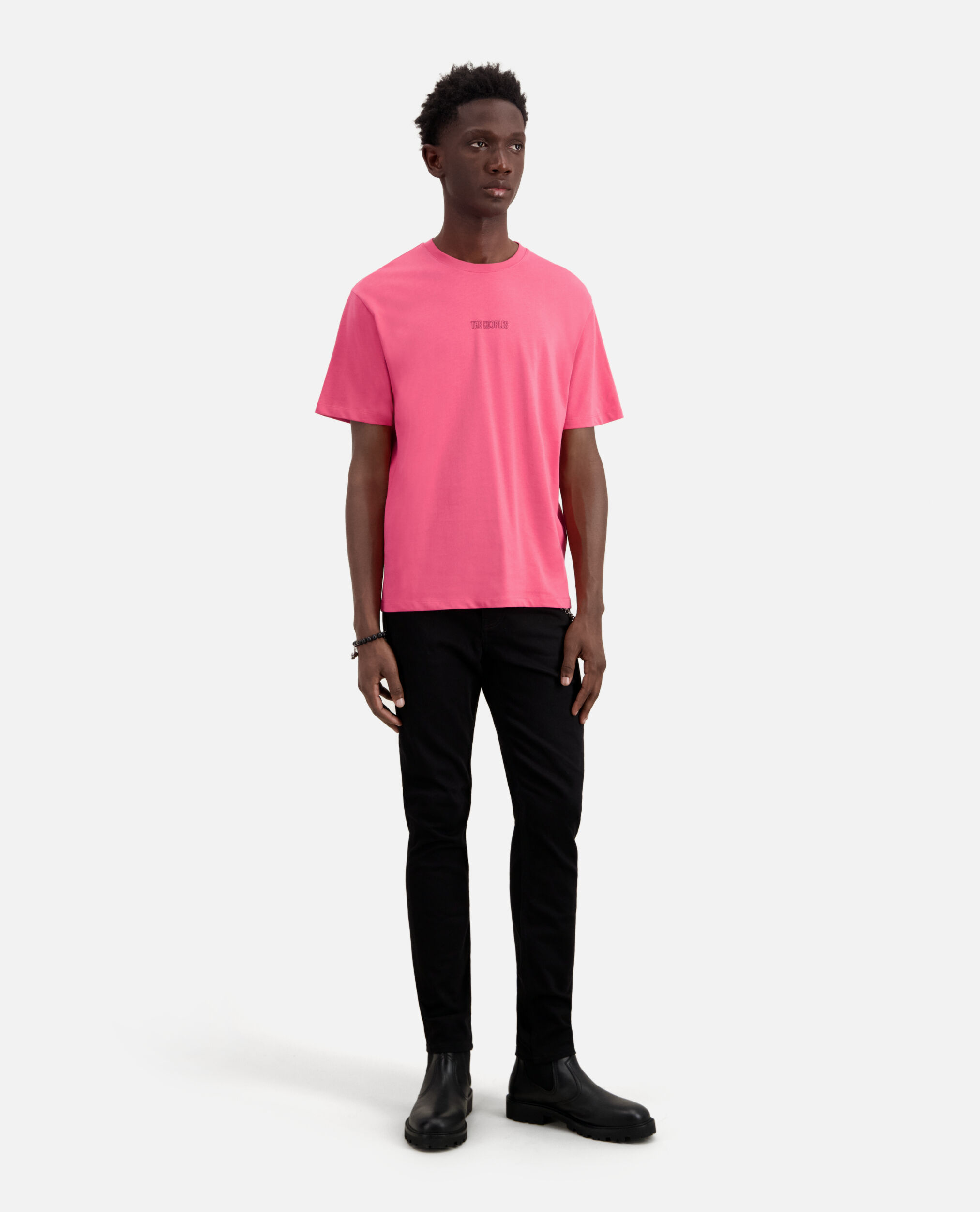 Camiseta rosa logotipo para hombre, OLD PINK, hi-res image number null