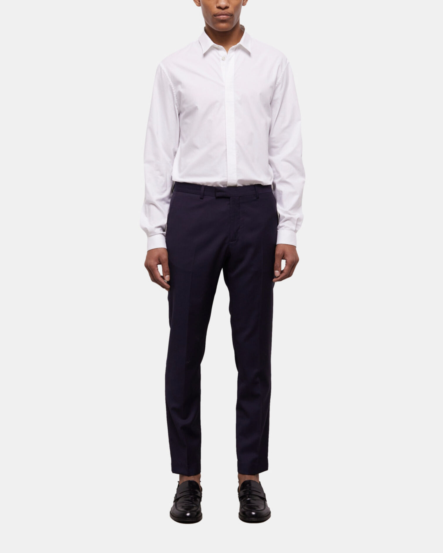 Pantalon de costume bleu marine, NAVY, hi-res image number null