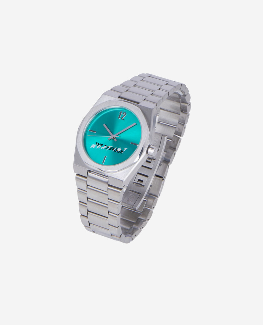 The Kooples UNISEX SILVER was ist eine silberne uhr mit gr&uuml;nem zifferblatt