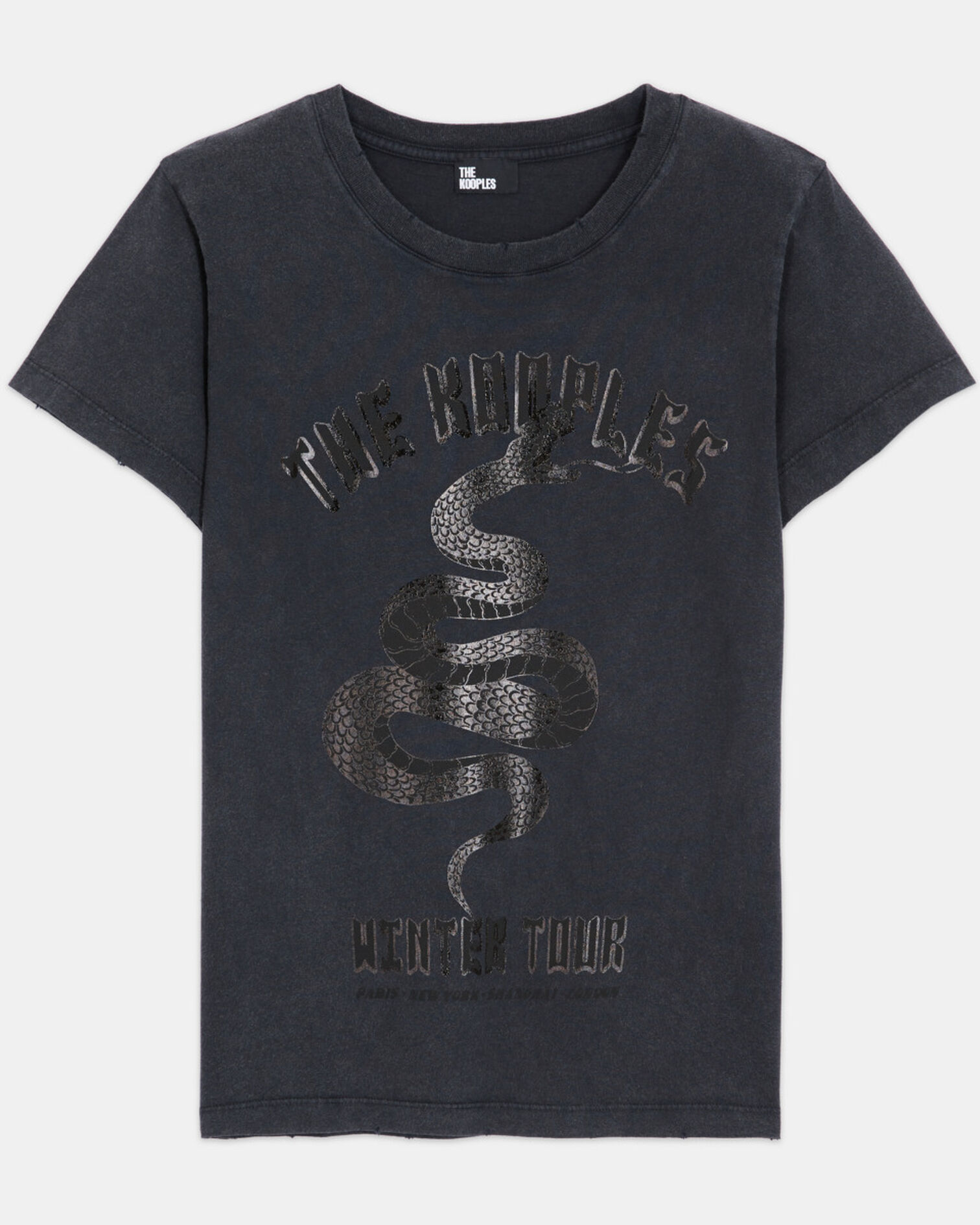T-shirt sérigraphié noir, BLACK, hi-res image number null