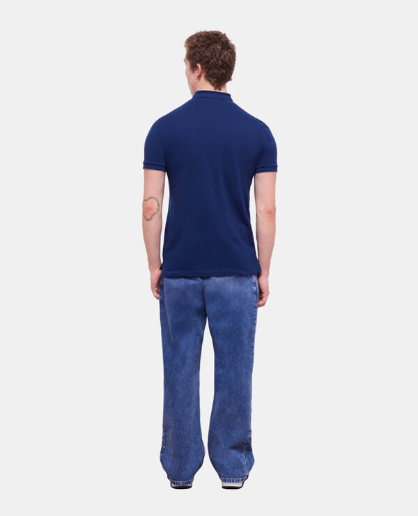 The Kooples HOMME NAVY polo col officier bleu marine