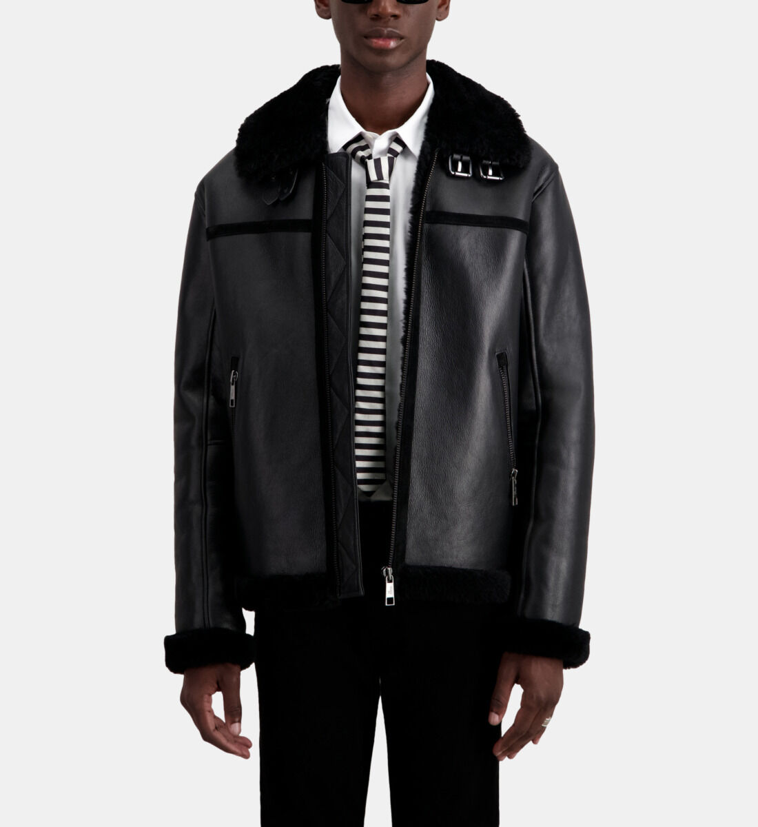 Kooples shearling jacket cheap