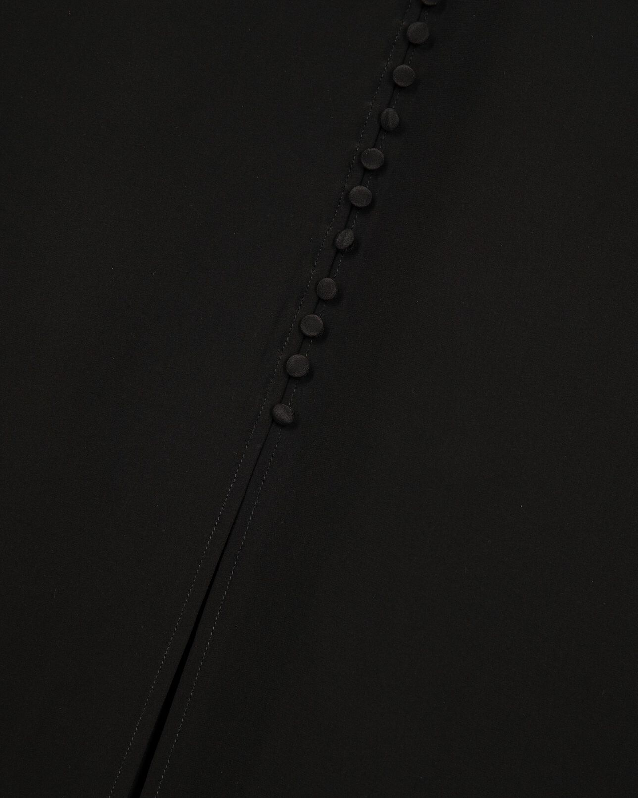 The Kooples F BLACK long skirt in black silk