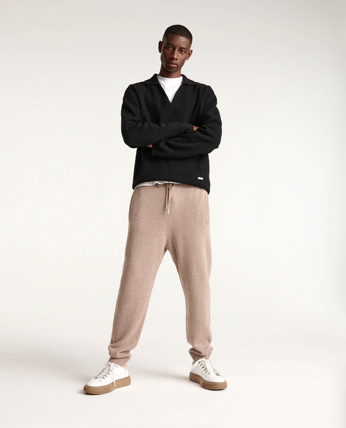 Beige joggers online