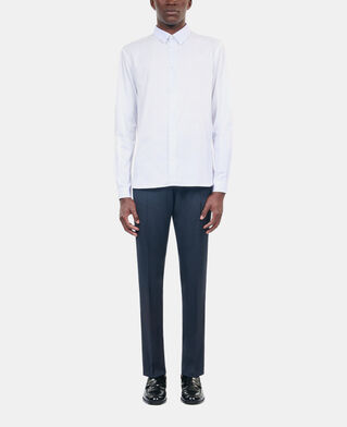 The Kooples MEN WHITE / BLUE white striped formal shirt
