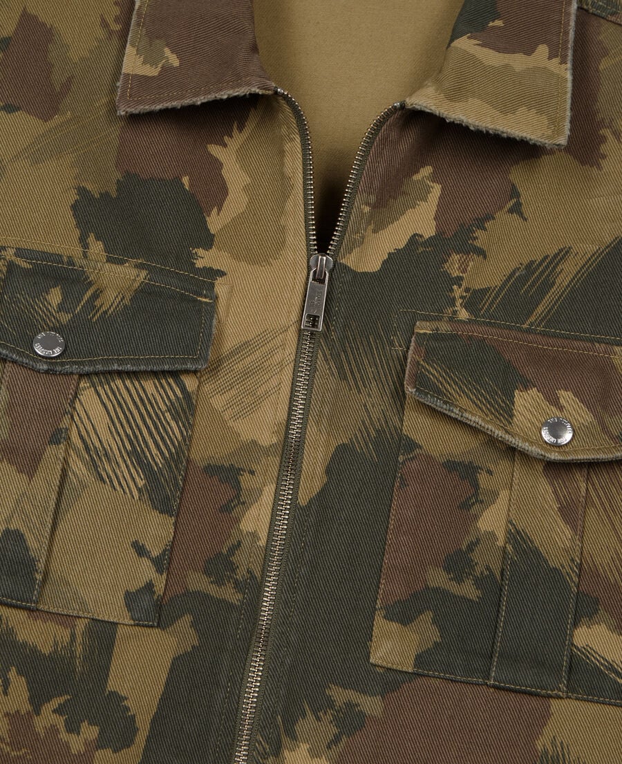 The Kooples HOMME CAMOUFLAGE blouson camouflage