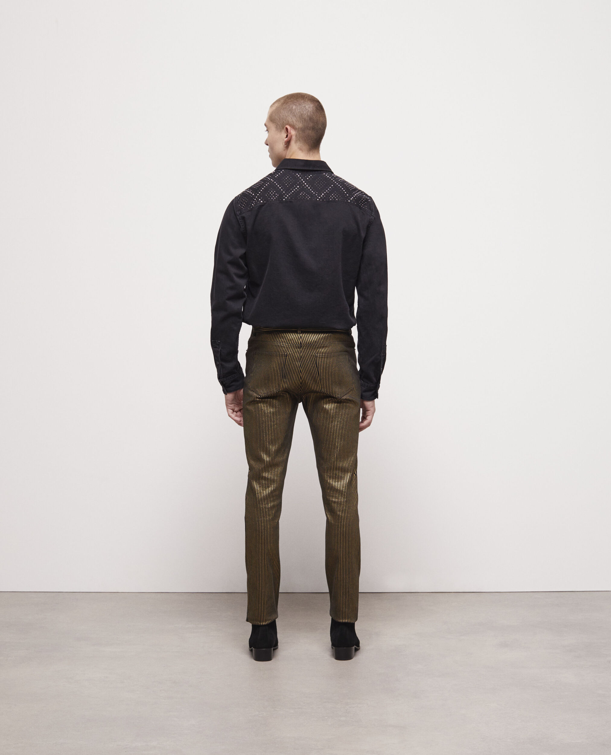 Jeans with new arrivals gold stripe