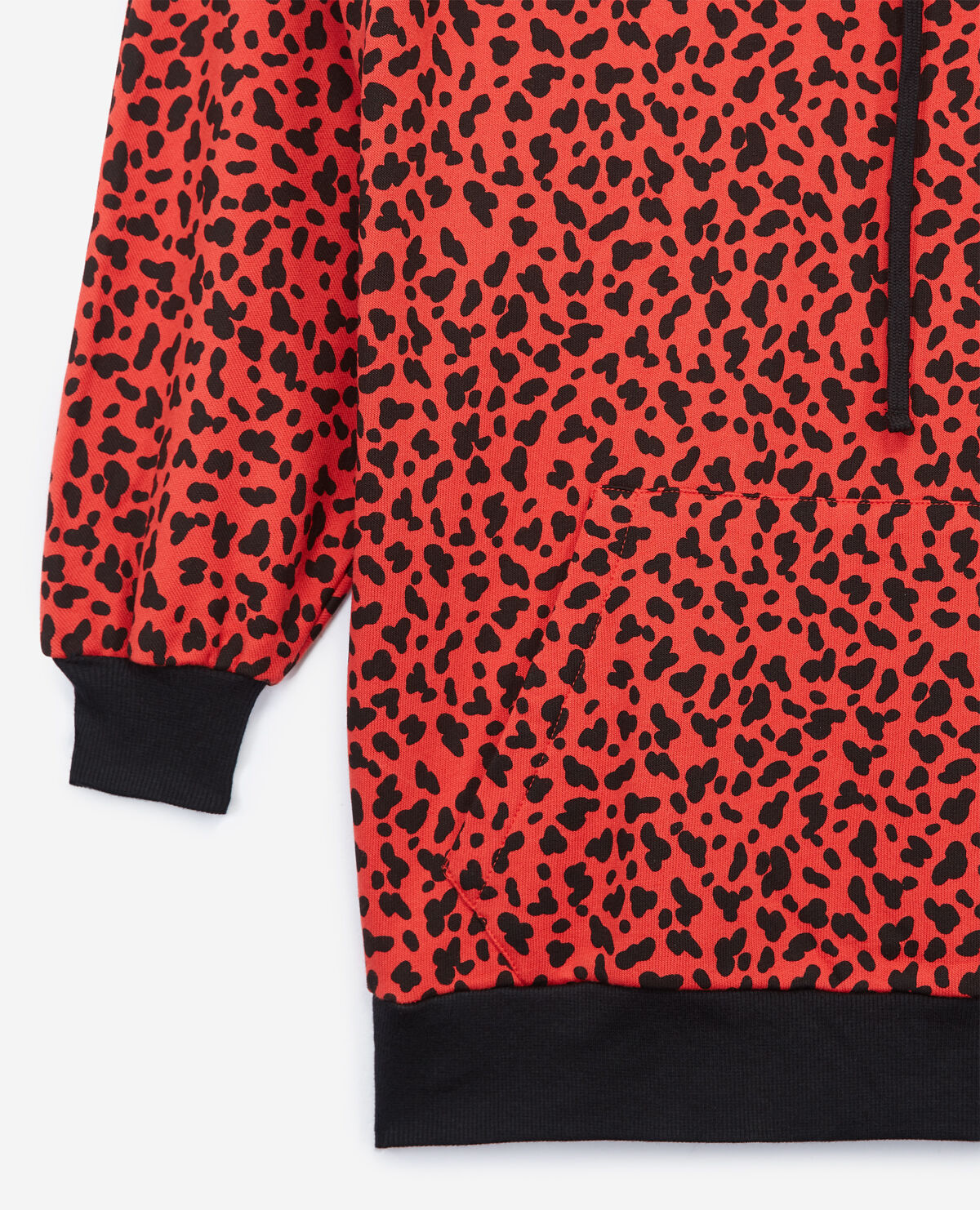 Red sweatshirt with leopard print The Kooples Women