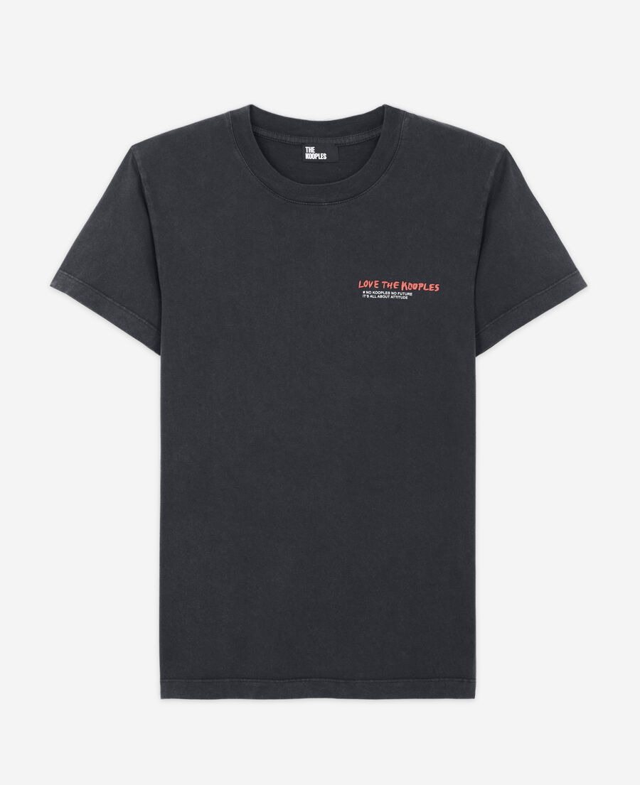 t-shirt love kooples noir