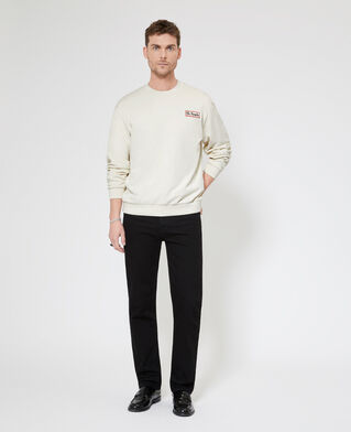 The Kooples H LIGHT BEIGE sweatshirt with beige via prony screen print