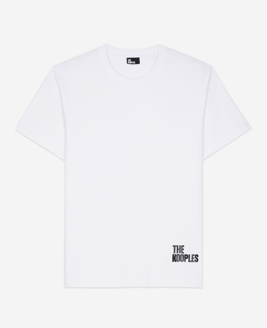 t-shirt logo the kooples blanc