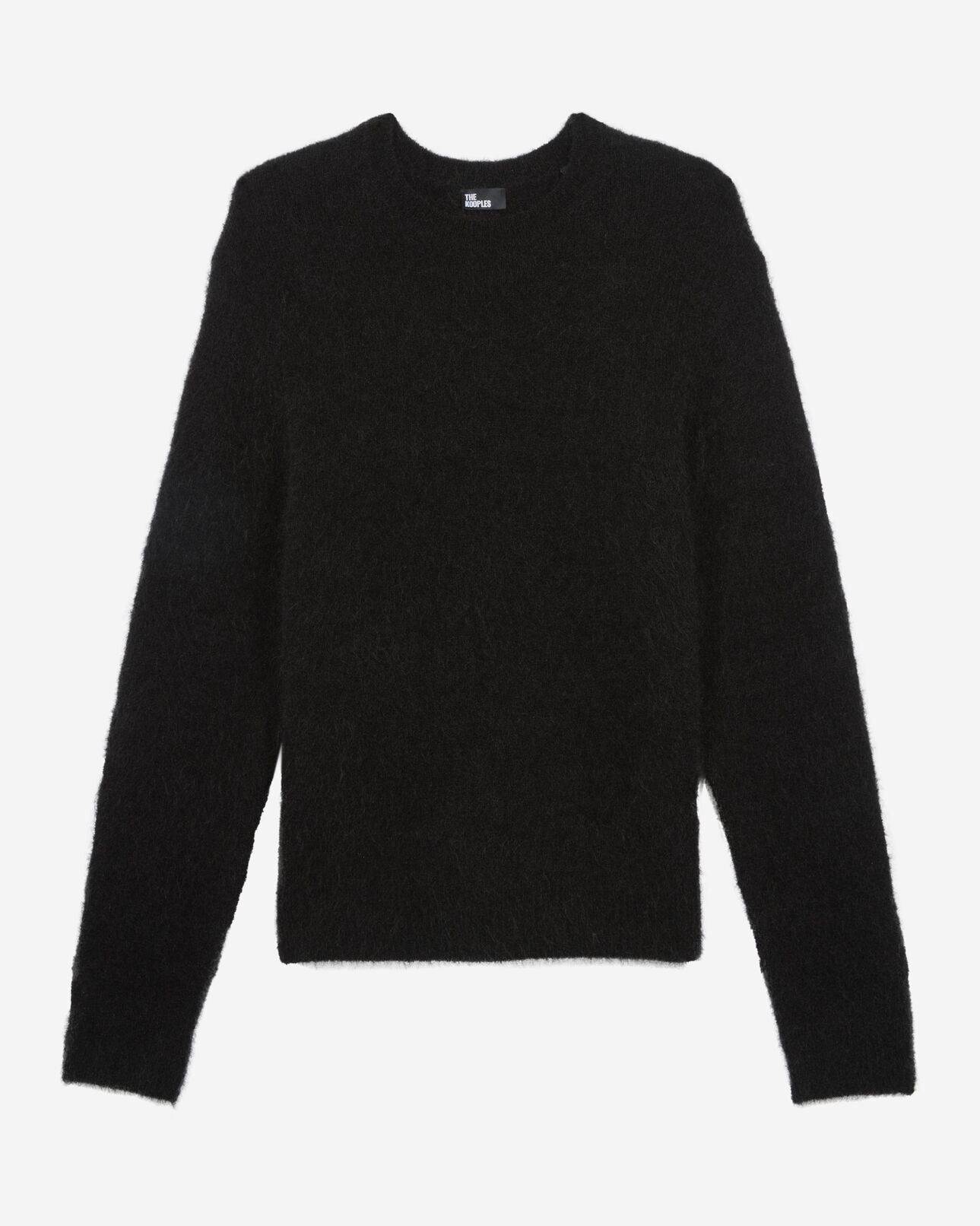 The Kooples HOMME BLACK STONE pull en laine et mohair noir