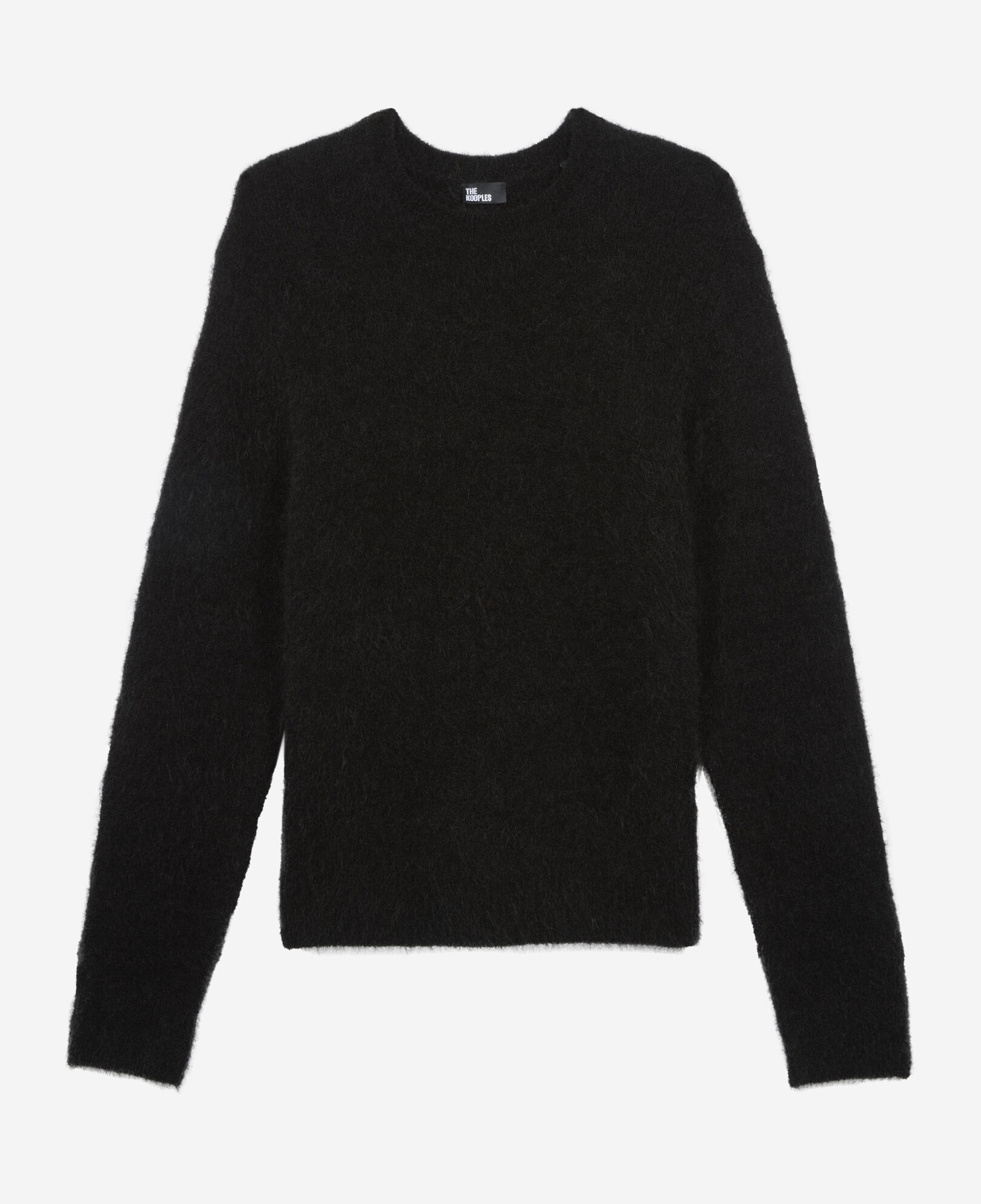 The Kooples MEN BLACK STONE black wool and mohair sweater