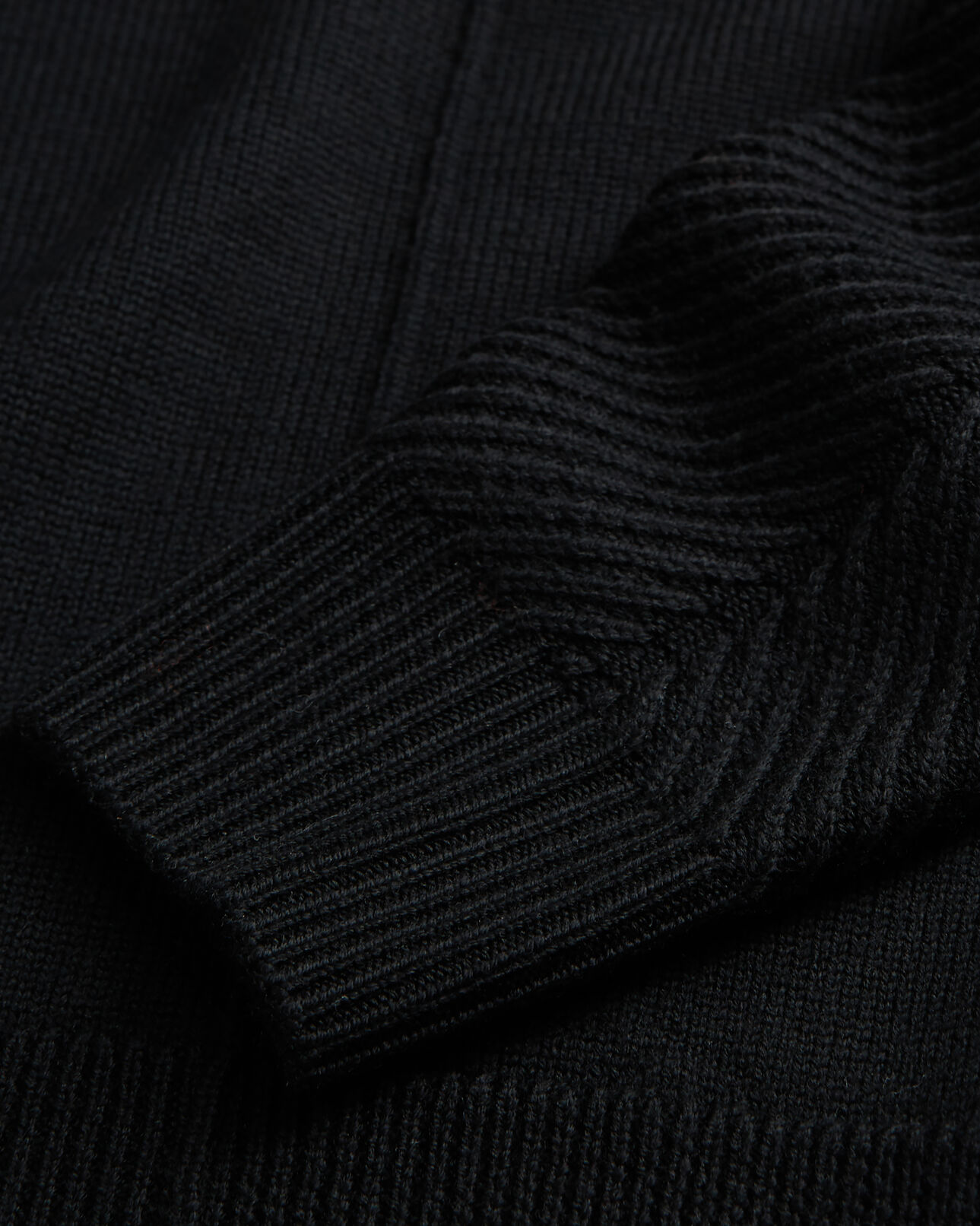 The Kooples WOMEN BLACK black wool sweater